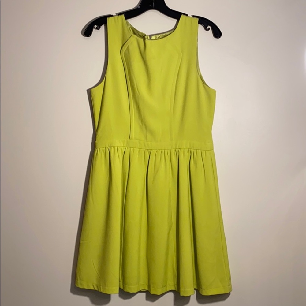 Lime Green A-Line Dress